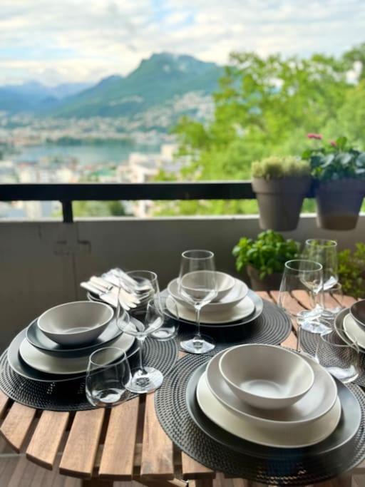 Panorama Suite In Lugano - Pazzallo Paradiso Exteriör bild