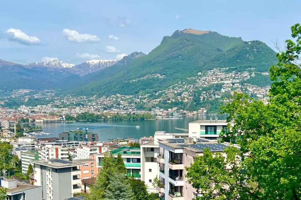 Panorama Suite In Lugano - Pazzallo Paradiso Exteriör bild